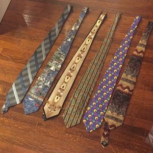Different brands ties